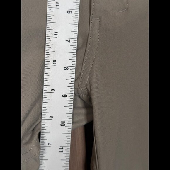 Johnnie O Pants 16 Womens Beige Khaki Low Rise Prep-Formance 100% Poly - Picture 4 of 8